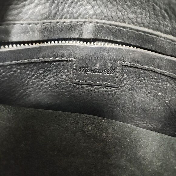Madewell Transport Black Leather Small Tote Bag Handle and Crossbody Straps - Picture 9 of 10